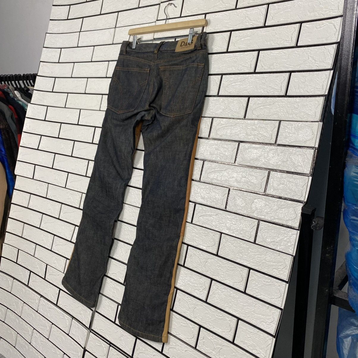 Dolce & Gabbana 🔥VINTAGE LEATHER & DENIM DOLCE GABBANA Size 28" / US 6 / IT 42 - 9 Thumbnail