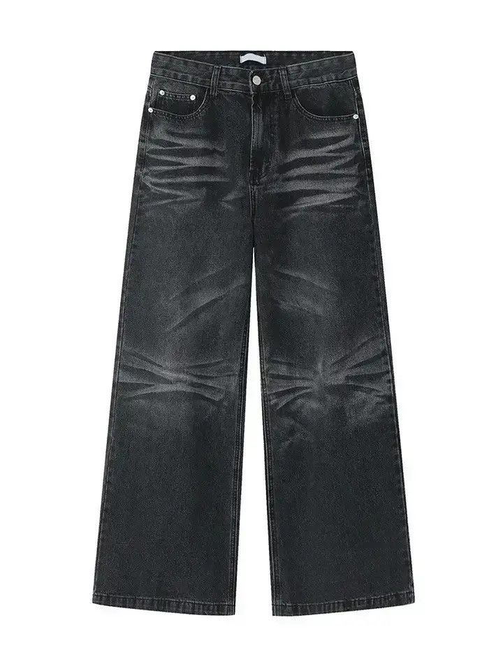 Japanese Brand Streetwear y2k washed wide-leg jeans Size US 30 / EU 46 - 6 Thumbnail