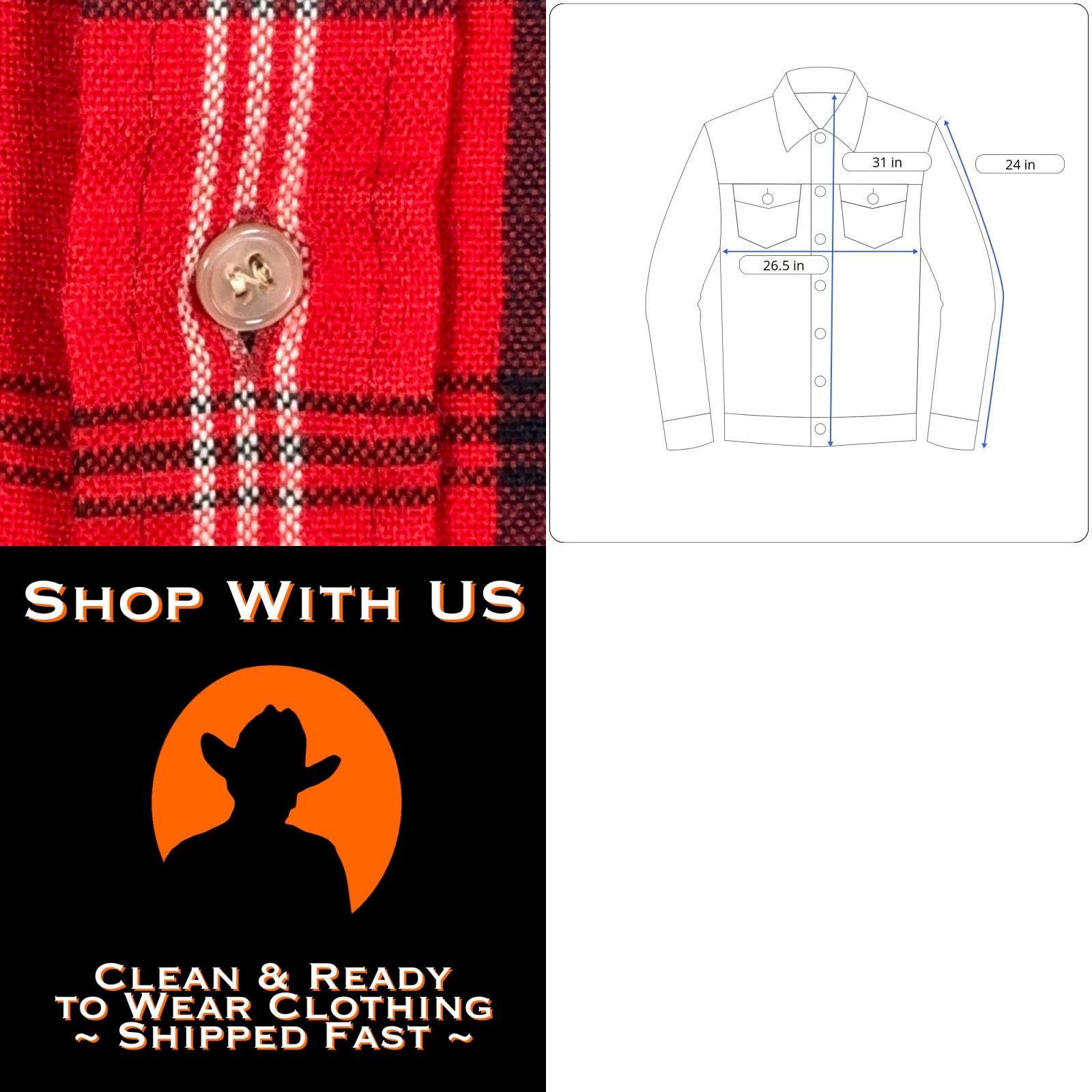 Van Heusen VINTAGE Van Heusen Shirt Men XL Red Plaid Flannel 417 Lumberjack 90s Button-Up Long Sleeve Pocketed Size US XL / EU 56 / 4 - 8 Thumbnail