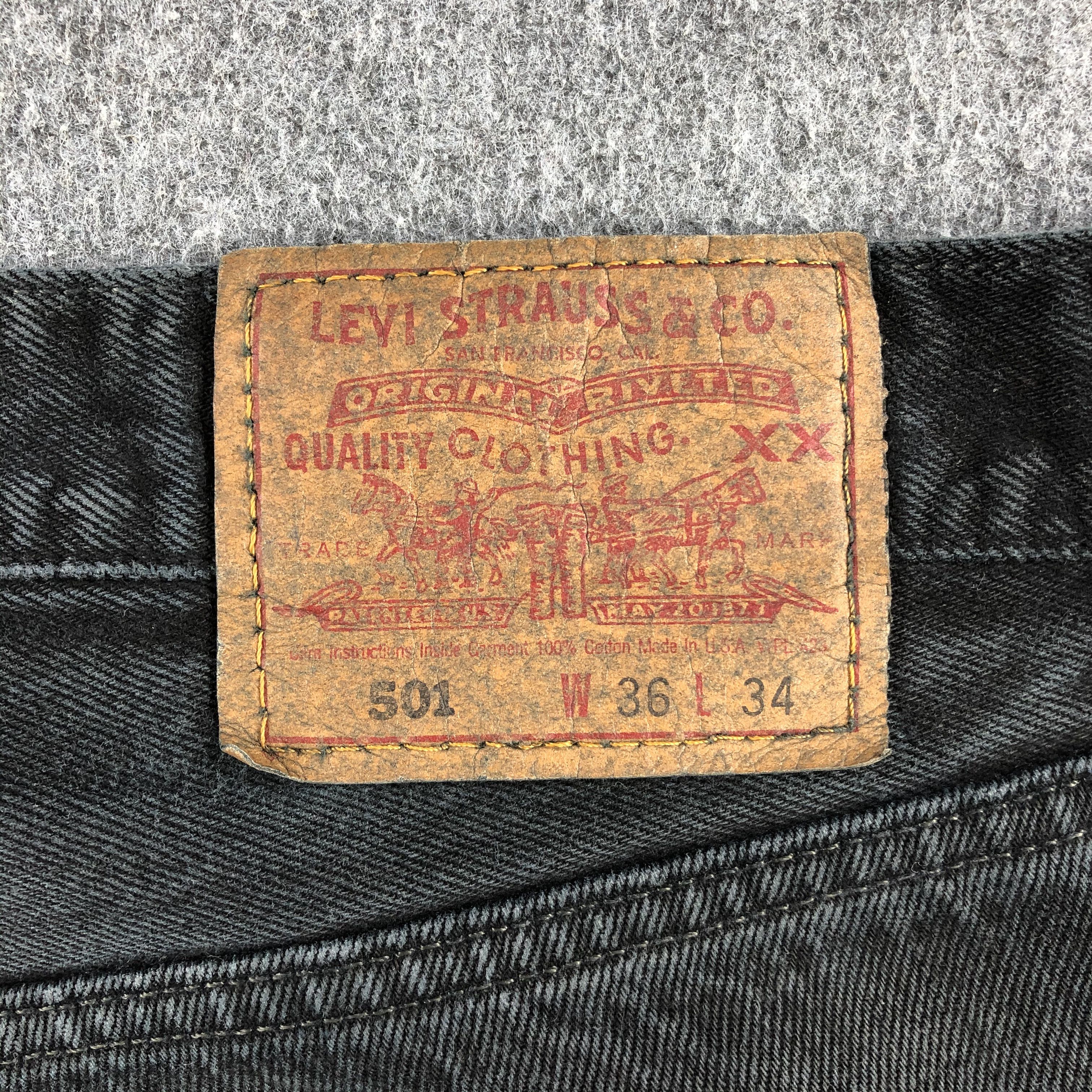 Levi's Vintage 90s Levis 501 Earth Tone Jeans-J1454 Size US 36 / EU 52 - 5 Thumbnail