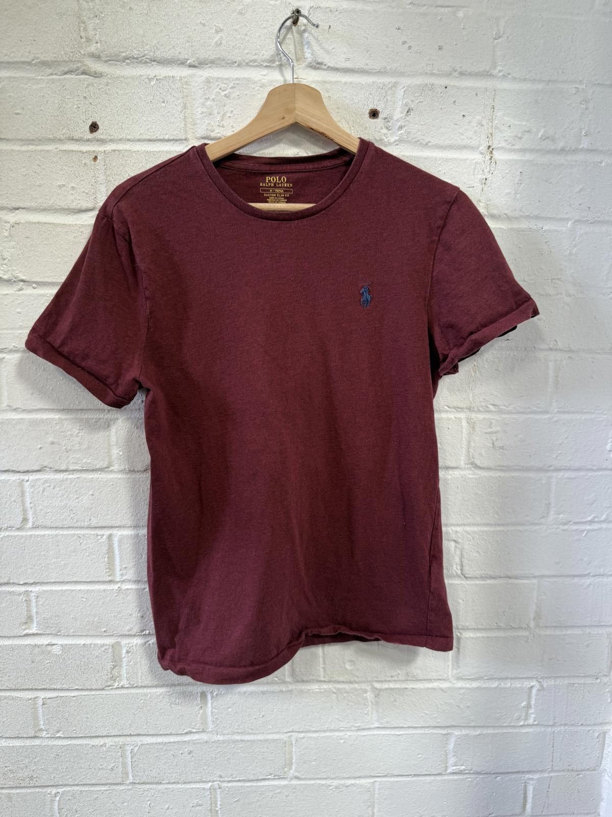 Polo Ralph Lauren Polo Ralph Lauren Men's Short Sleeve T-Shirt Burgundy Size US M / EU 48-50 / 2 - 1 Thumbnail
