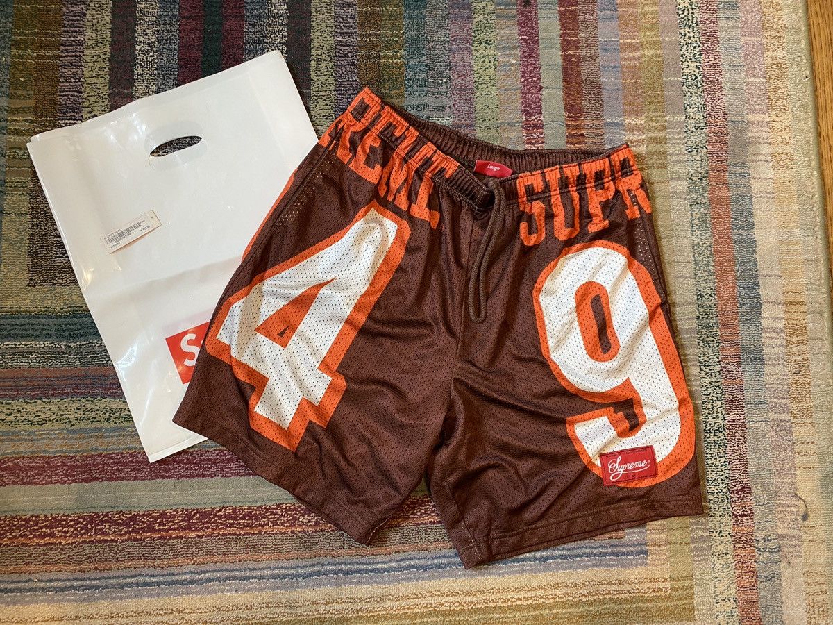 Supreme Supreme 94 jersey shorts brown | Grailed
