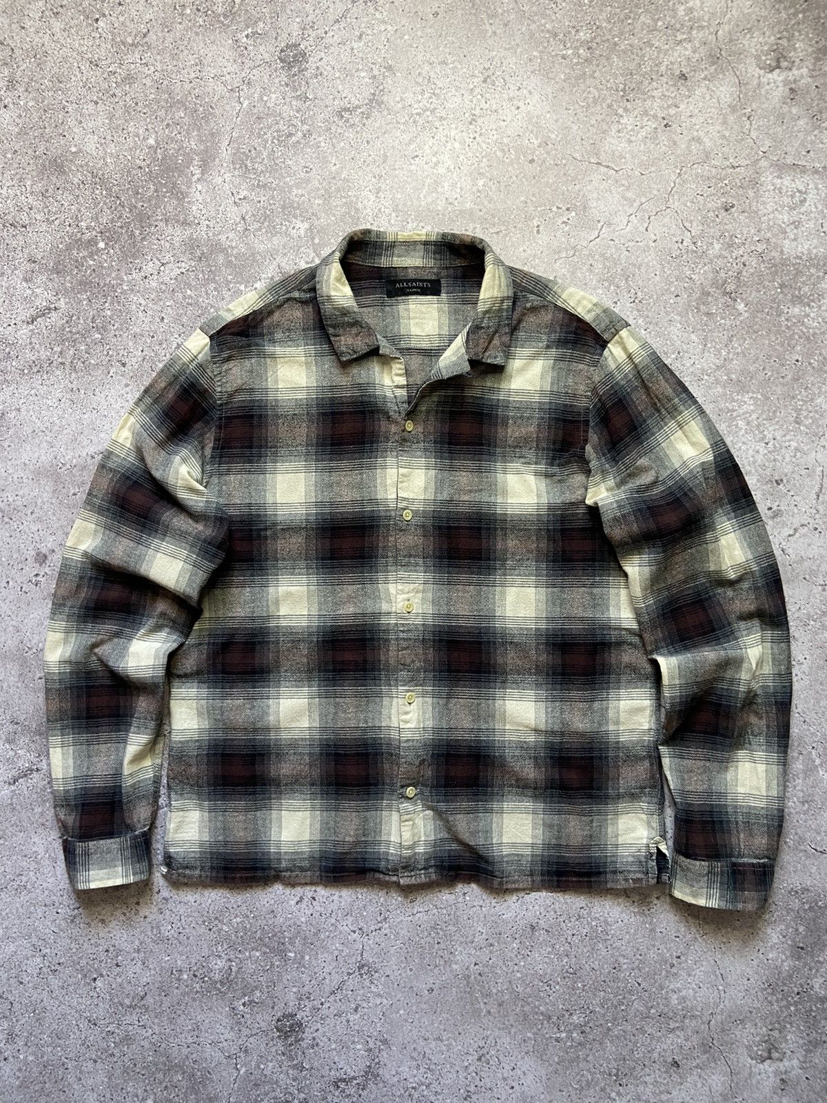 Allsaints Allsaints Shadow Plaid Shirt Size US XL / EU 56 / 4 - 1 Thumbnail