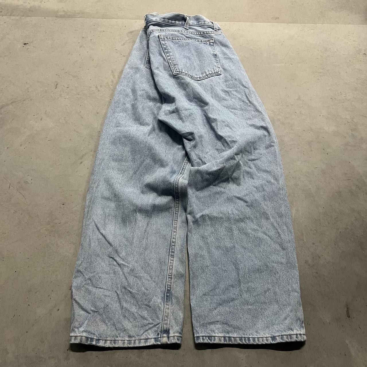 Vintage Vintage Y2K/2000s Baggy Light Blue wash Skater Essential Denim Jeans! Size US 42 / EU 58 - 6 Thumbnail
