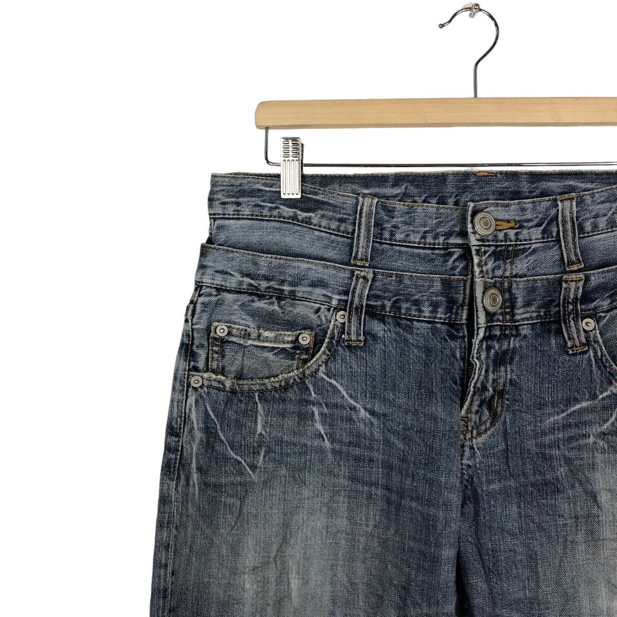 Japanese Brand Rare Distressed Denim Jeans Punk Design Inspire IsseyMiyake Size US 34 / EU 50 - 6 Thumbnail