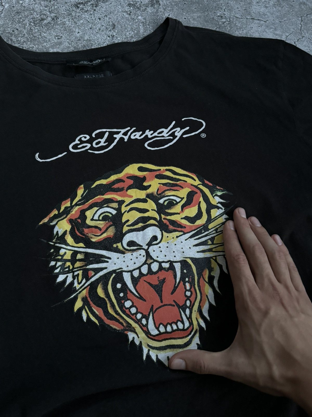 Ed Hardy Vintage Ed Hardy Y2K tiger oversized t-shirt Size US XXL / EU 58 / 5 - 6 Thumbnail