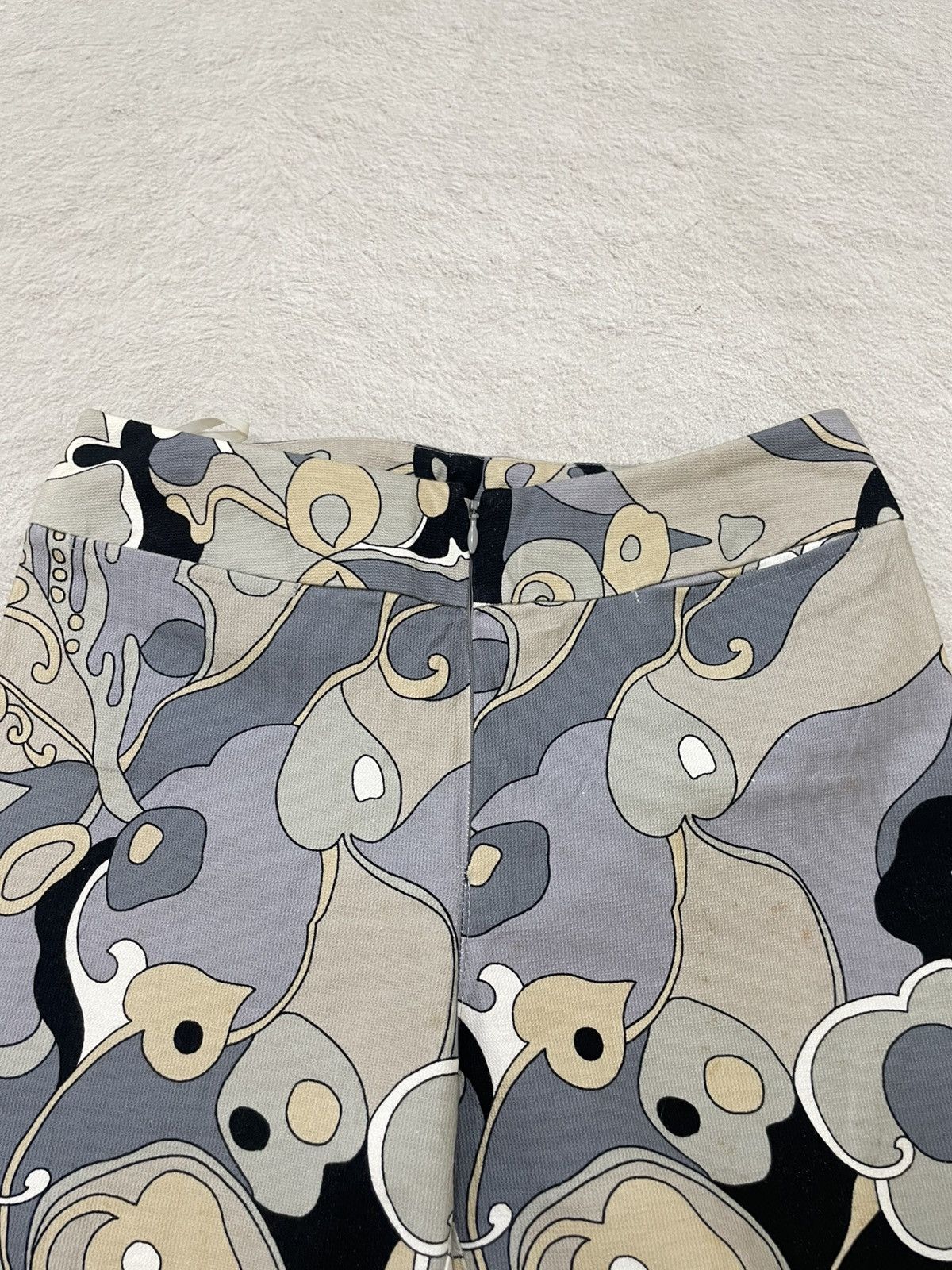 Katharine Hamnett London Katharine Hamnet archive Abstract Pattern Flare Pants Y2K Size 26" / US 2 / IT 38 - 5 Thumbnail