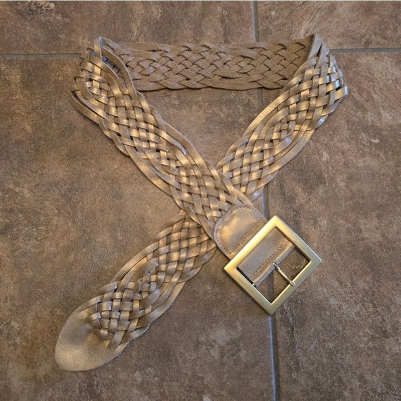 Other Bronze Metallic Braided | CACHE | 43 Belt Size ONE SIZE - 1 Thumbnail