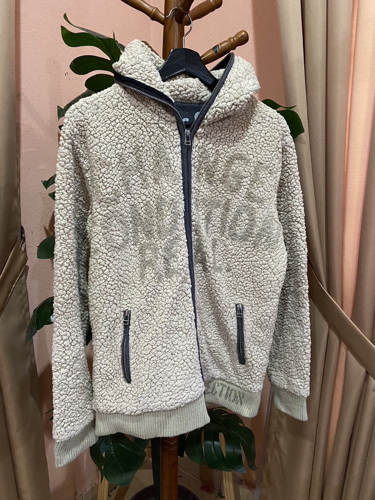 Japanese Brand Sherpa Hoodie with Print Inner This Still Want To Free Real Size US L / EU 52-54 / 3 - 3 Thumbnail
