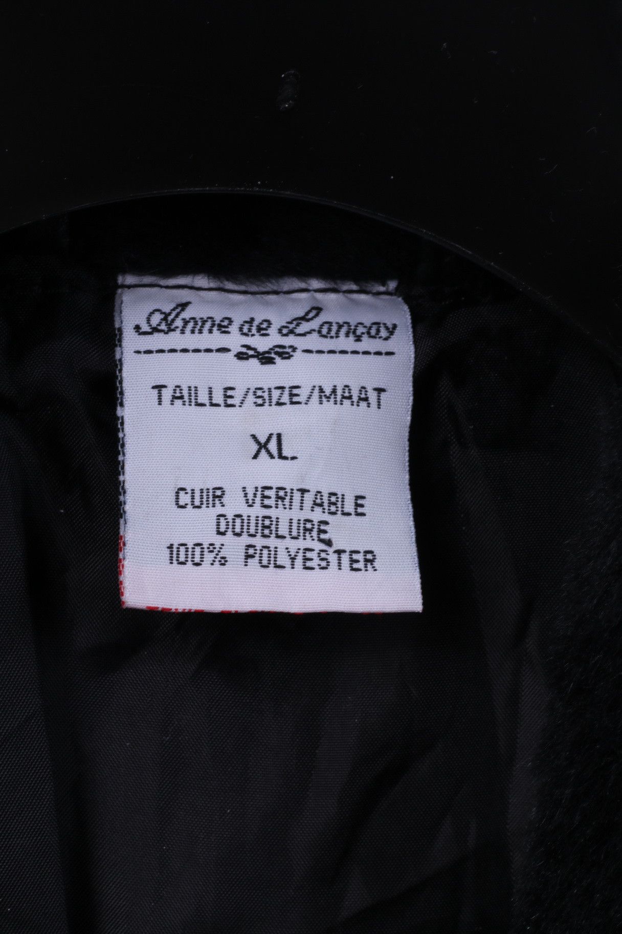 Vintage Anne De Lancay Women XL Jacket Black Leather Vintage 0187 Size XL / US 12-14 / IT 48-50 - 4 Thumbnail