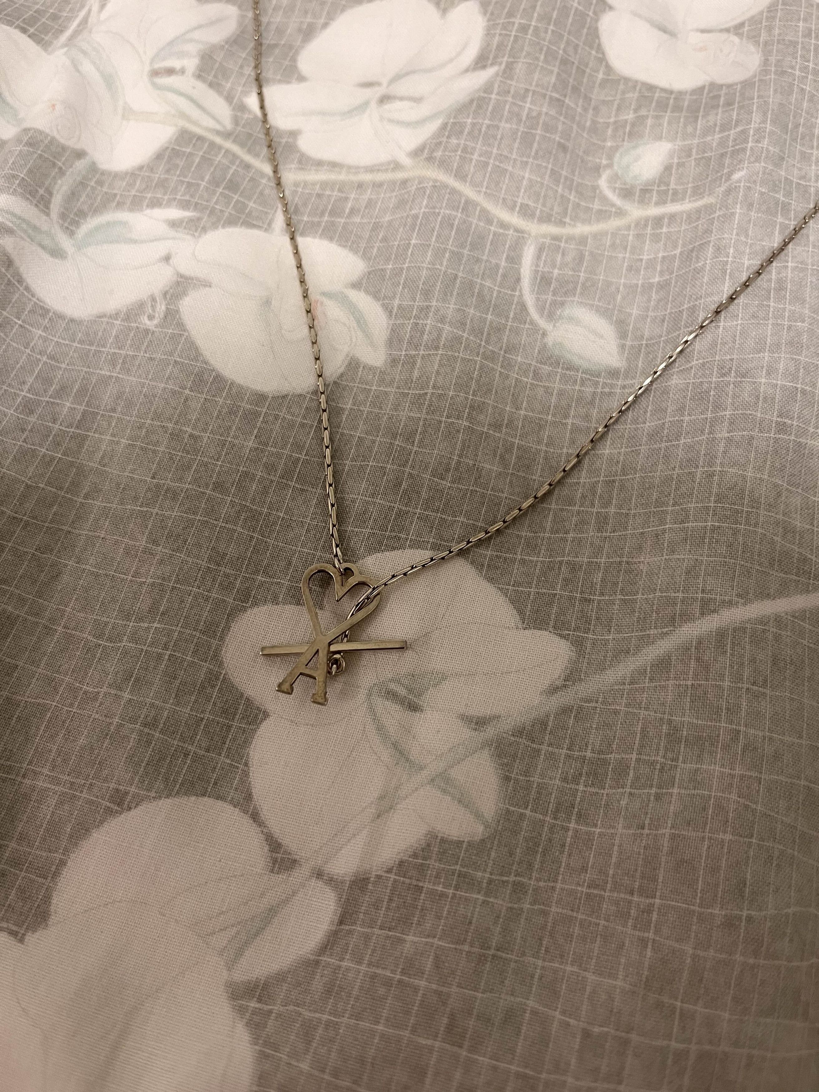 AMI Silver Ami de Cœur Necklace Size ONE SIZE - 3 Thumbnail