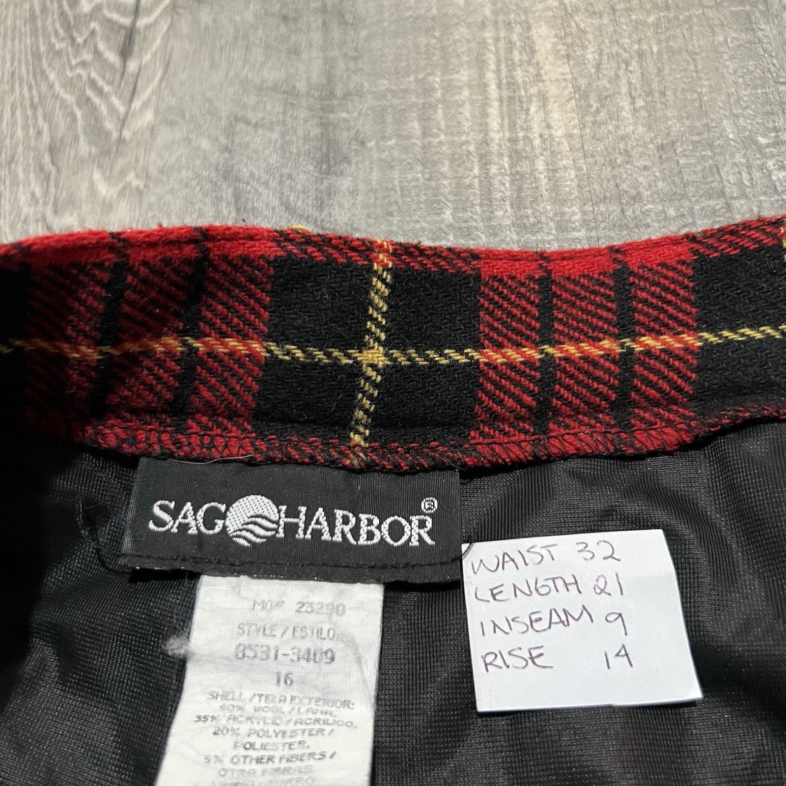 Vintage VTG Punk Indie Rock Wool Shorts 80s The Smiths The Cure Size US 32 / EU 48 - 5 Thumbnail