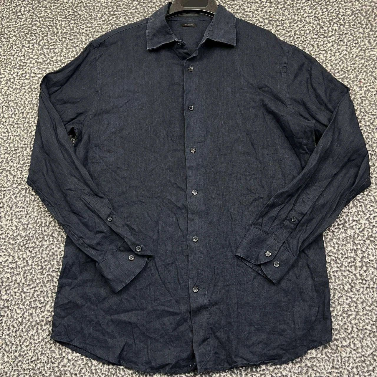 Zara Zara Button Up Shirt Men Navy Long Sleeve Collared XL Size US XL / EU 56 / 4 - 1 Thumbnail