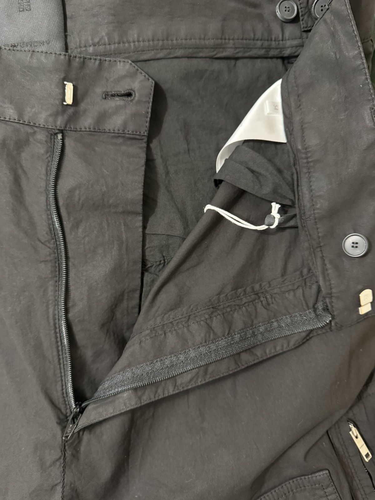 Givenchy Givenchy Black Poplin Cargo Pant Size US 38 / EU 54 - 7 Thumbnail
