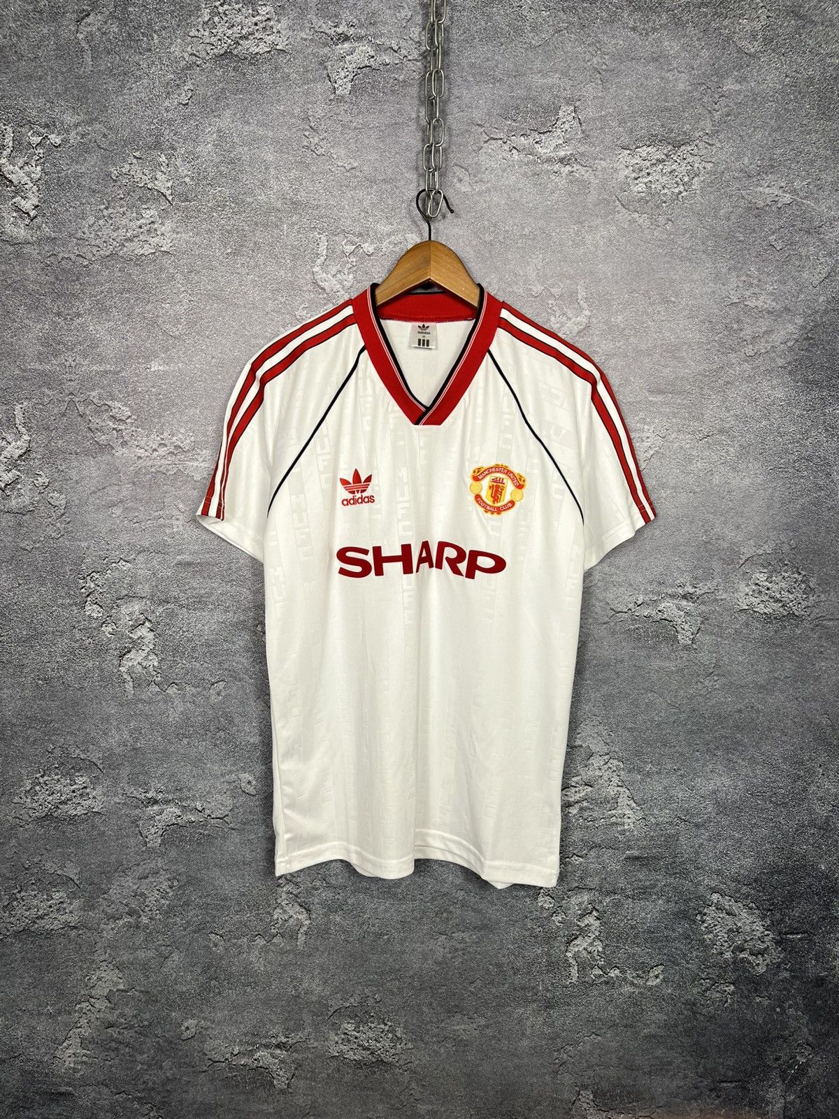 Vintage Vintage 1988-1989 Adidas Manchester United Jersey T-shirt Size US M / EU 48-50 / 2 - 1 Thumbnail