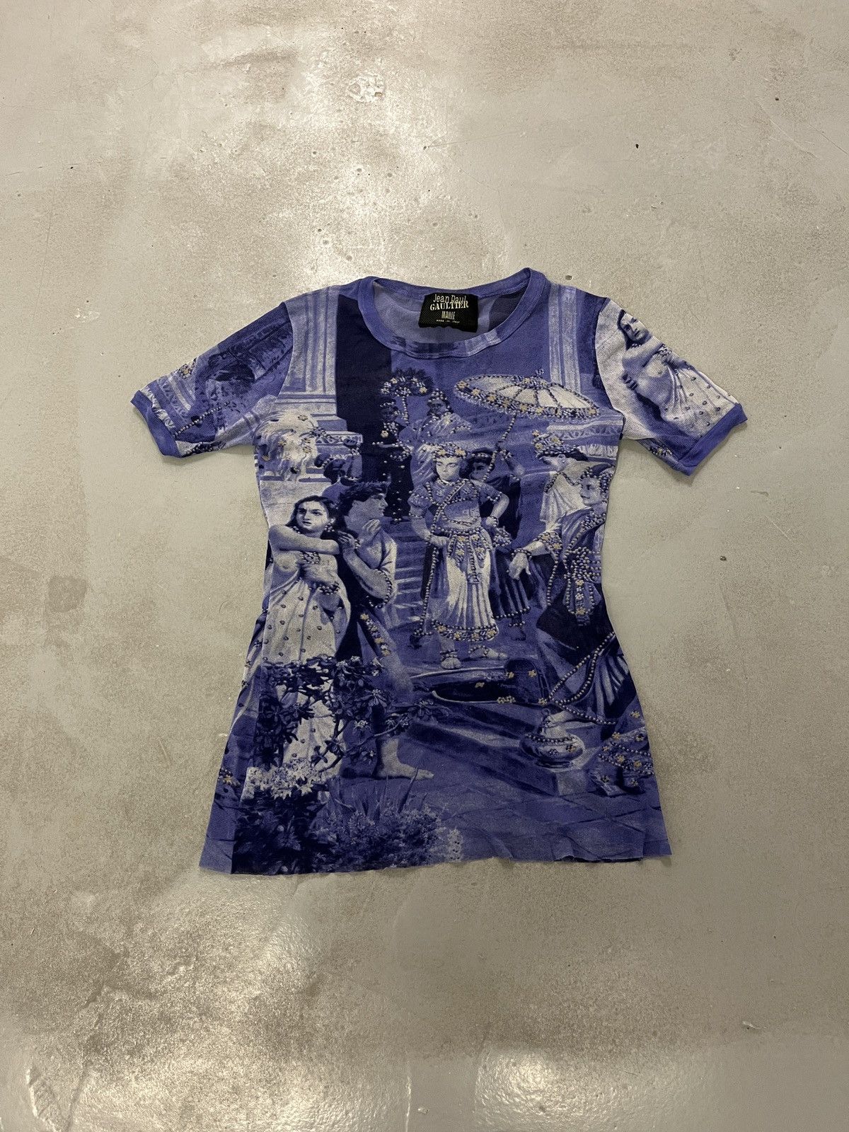 Jean Paul Gaultier Jean Paul Gaultier SS1998 Hindu Painting Mesh Top Size M / US 6-8 / IT 42-44 - 1 Thumbnail