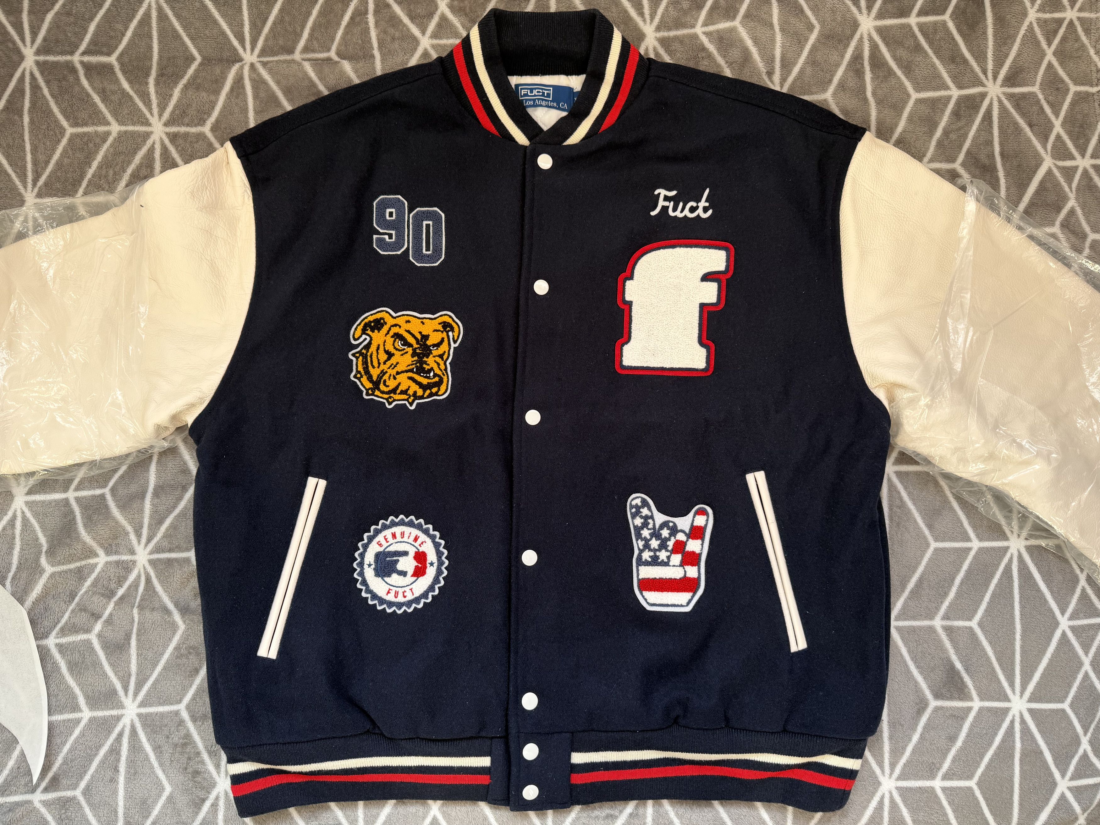 FUCT Varsity Jacket Size US XXL / EU 58 / 5 - 2 Thumbnail