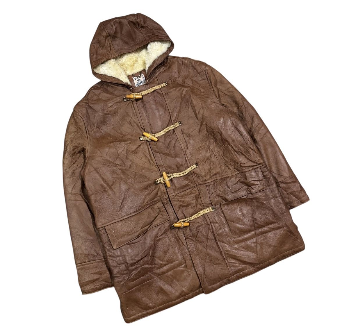 Rocky Mountain Featherbed Vtg🔥Science World Clothing Duffle Linning Faux Fur Sheepskin Size US XL / EU 56 / 4 - 6 Thumbnail
