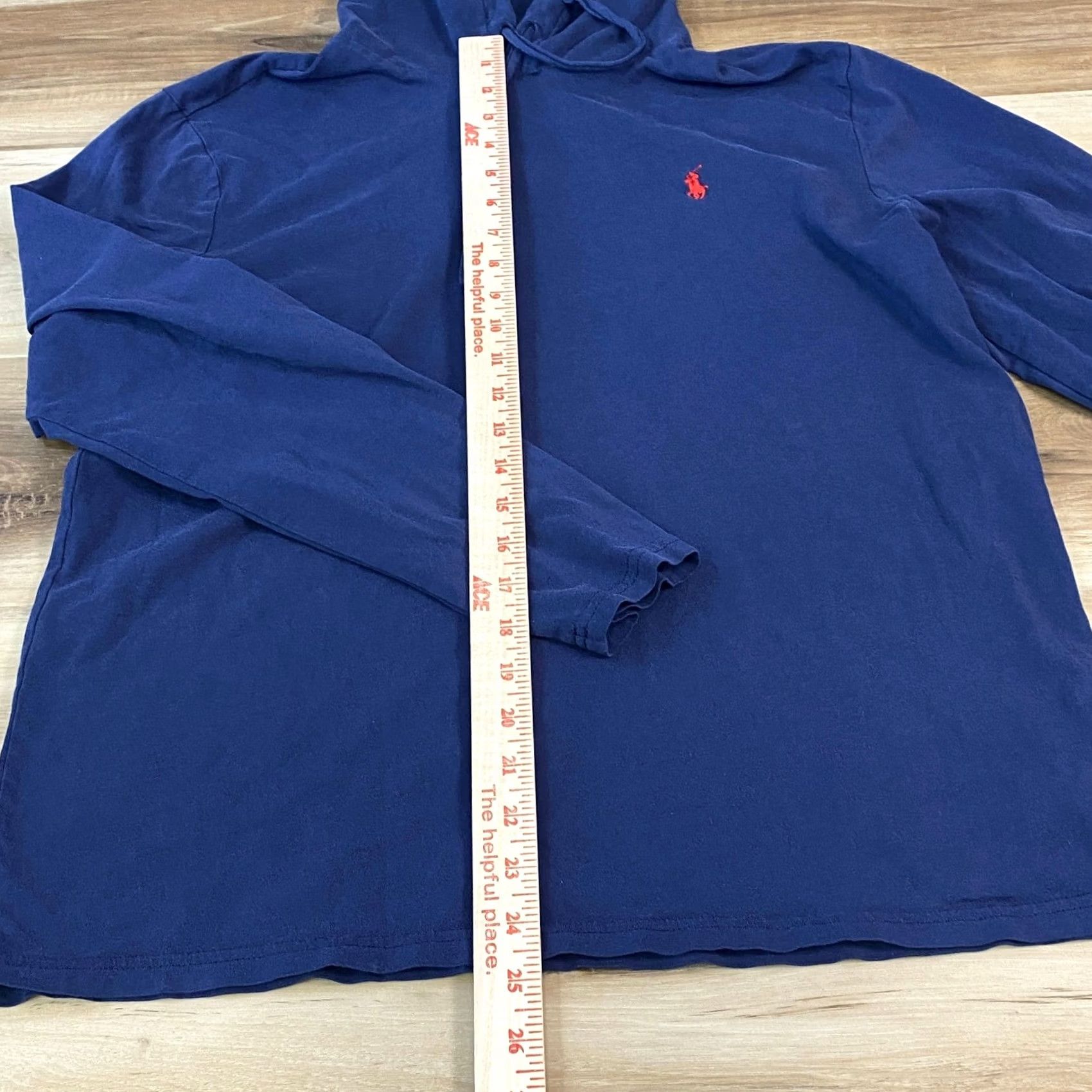 Polo Ralph Lauren Polo Ralph Lauren Hooded T-Shirt Mens M Navy Blue Cotton Heritage Casual Hoodie Size US M / EU 48-50 / 2 - 5 Thumbnail