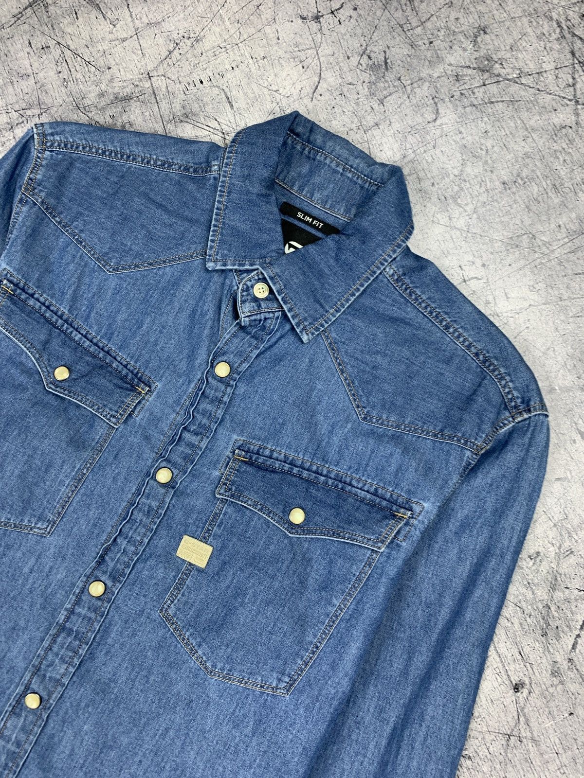 G-Star G-Star Raw 3301 Denim Shirt Buttons Up Long Sleeve Men’s S Size US S / EU 44-46 / 1 - 2 Thumbnail
