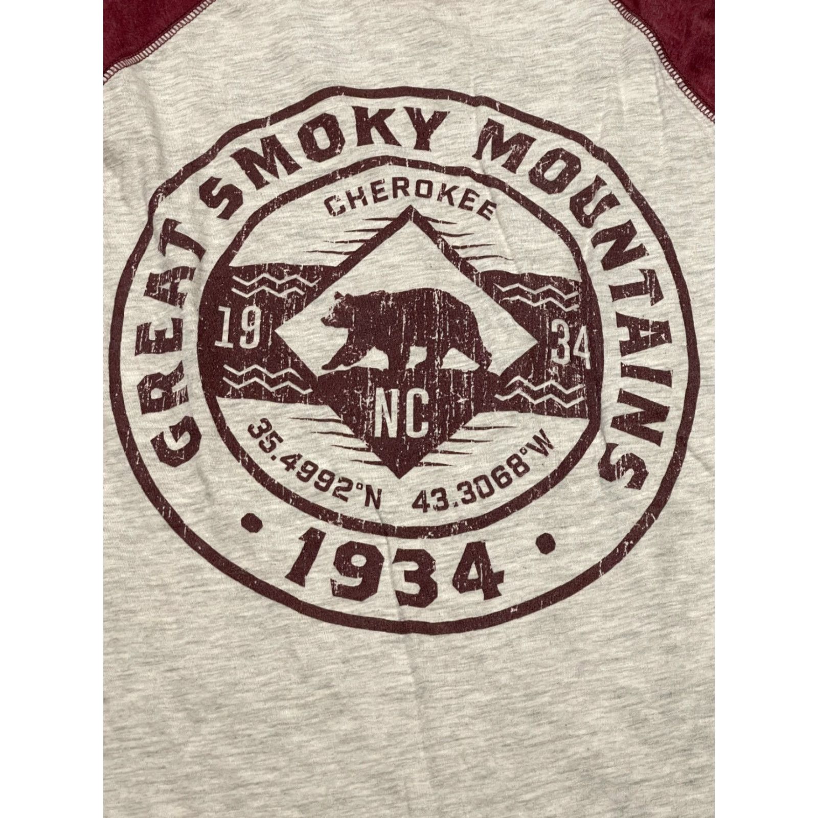 Our Legacy Legacy Shirt Women's Small, Long Sleeve, White Red, Regular Fit, Great Smokey Mountain, Vintage? No, Casual, 90s? (actually not a 90s) Size S / US 4 / IT 40 - 5 Thumbnail