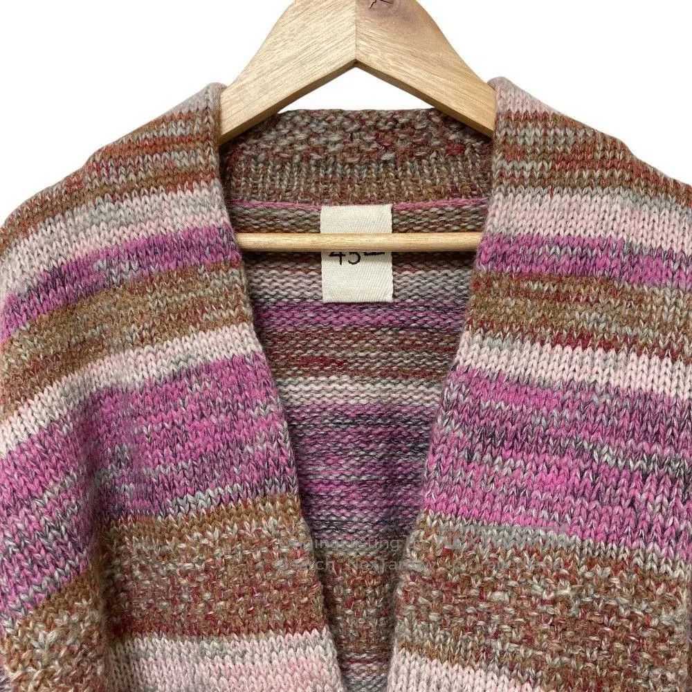 Pink Knit Cardigan Sweater from Japan.