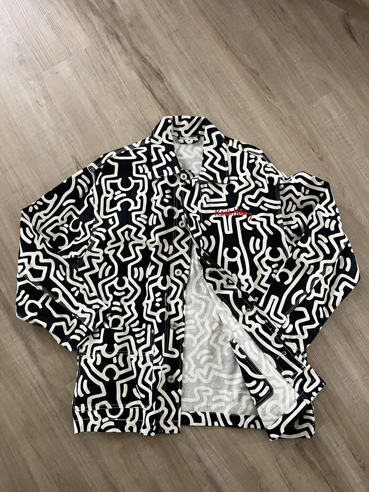H&M × Keith Haring Keith haring twill shacket Size US M / EU 48-50 / 2 - 1 Thumbnail