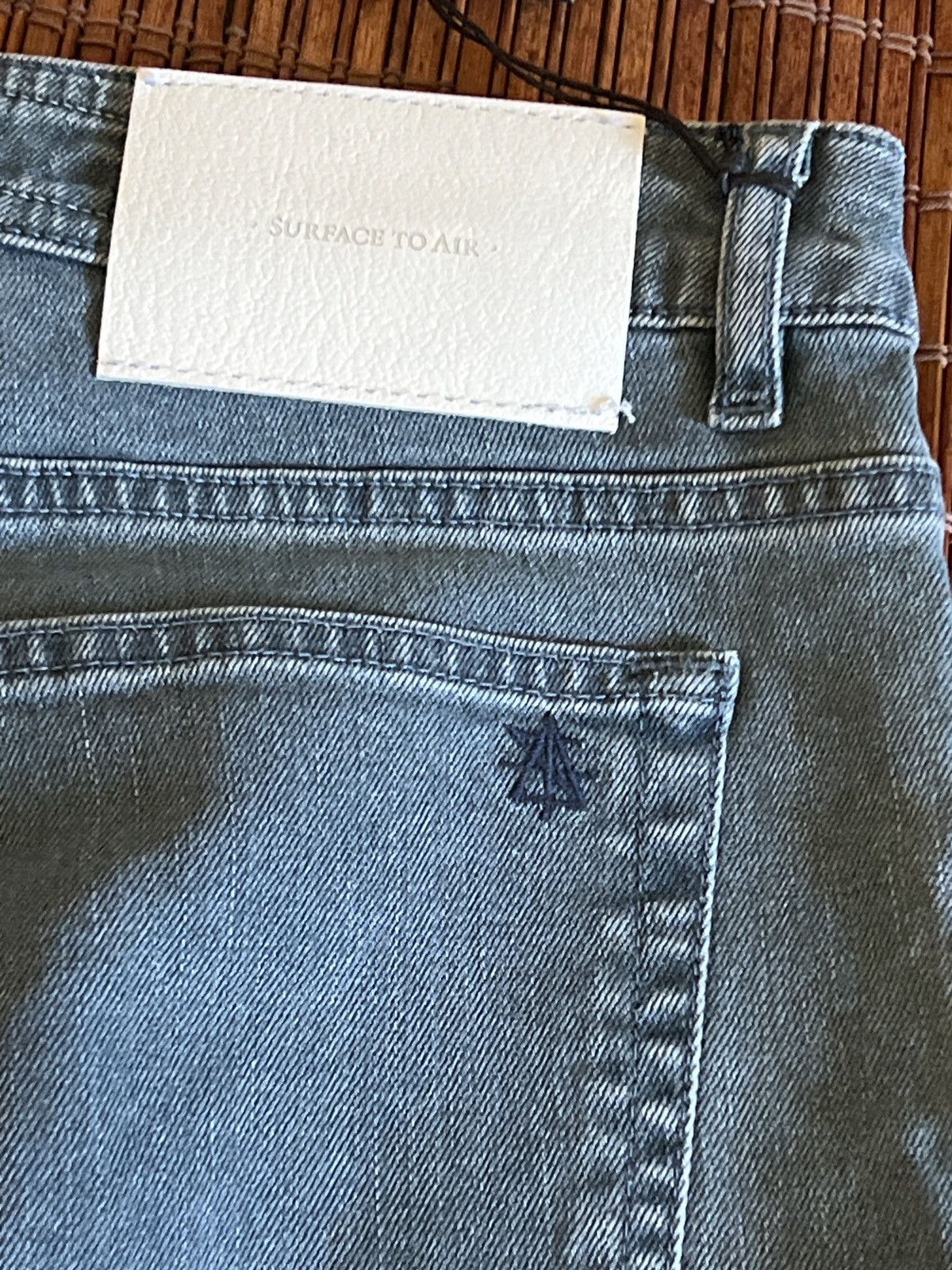 Surface To Air Surface to air jeans Light blue Dusted Denim Skinny jean Size 29" - 9 Thumbnail