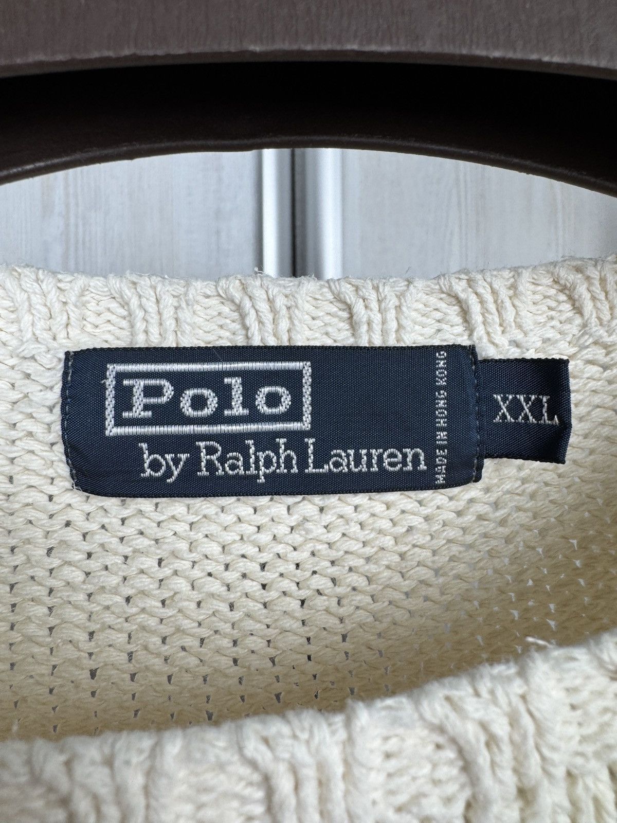 Polo Ralph Lauren Polo Ralph Lauren vintage beige knitted sweater Hong Kong Size US XXL / EU 58 / 5 - 8 Thumbnail