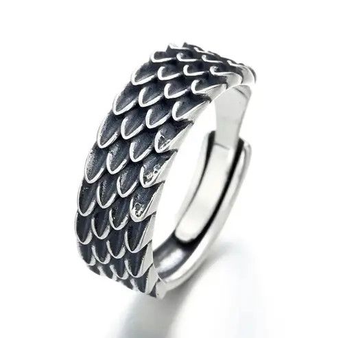 Jewelry Resizeable Dragon Scale Rings Size ONE SIZE - 2 Thumbnail