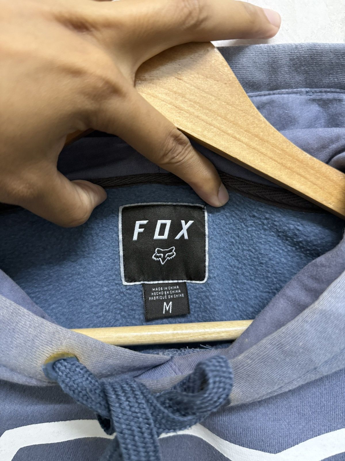 Fox Racing 2000s Thrashed Faded Fox Racing y2k Hoodie Size US M / EU 48-50 / 2 - 6 Thumbnail
