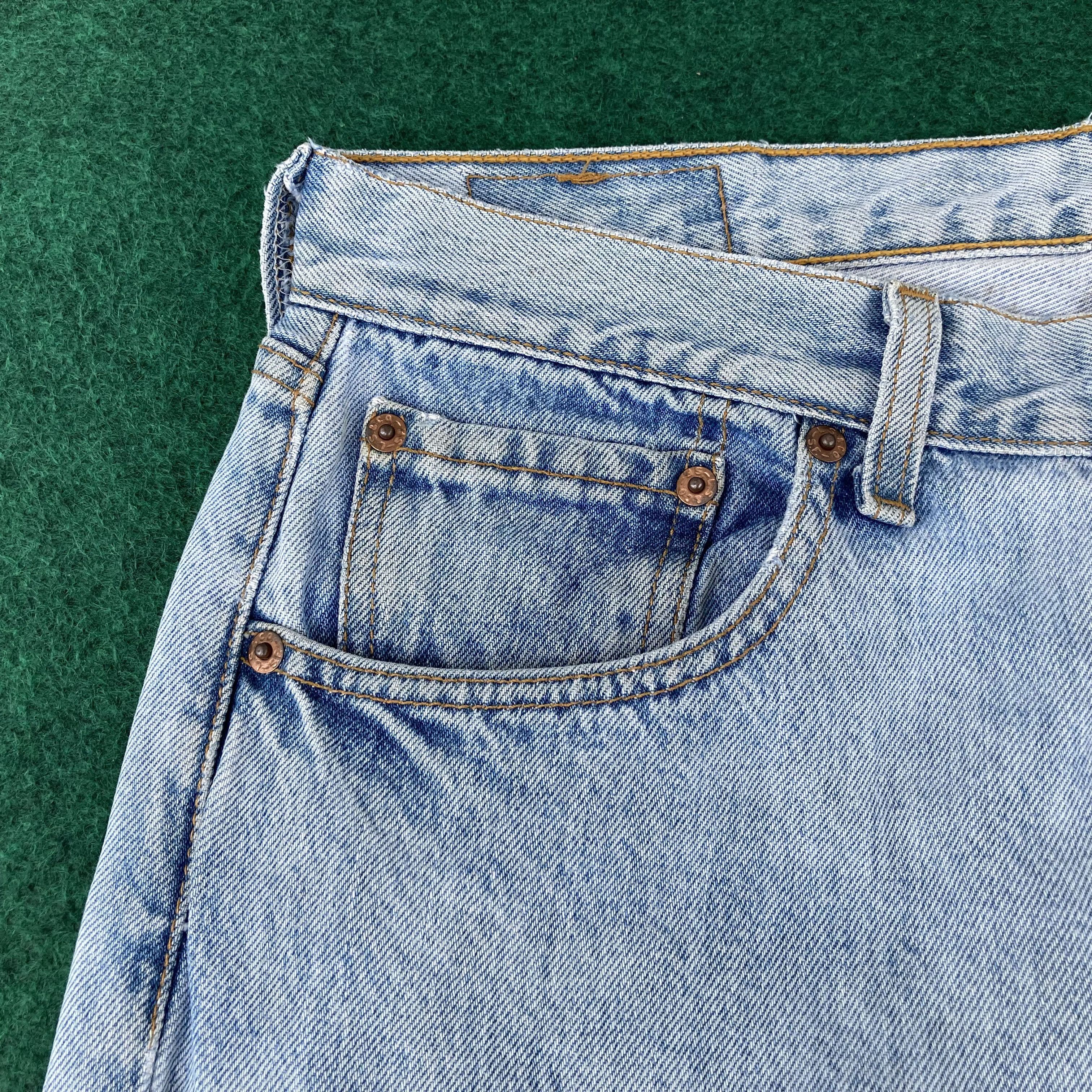 Levi's × Vintage Vtg Levis 501 Light Blue Faded Jeans Sz 32 Punk Grunge Jeans Size US 32 / EU 48 - 5 Thumbnail