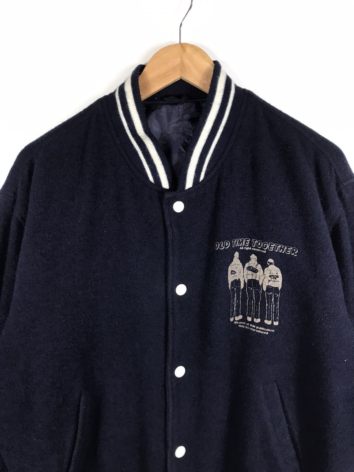Vintage ⚡️Vintage Old Time Together Varsity Jacket Size US M / EU 48-50 / 2 - 4 Thumbnail