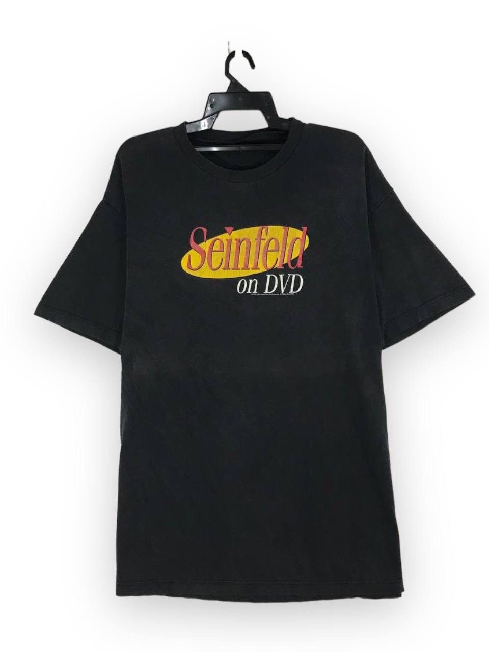 image of Movie x Vintage 1992 Seinfield Sitcom Series in Black, Men's (Size Large)