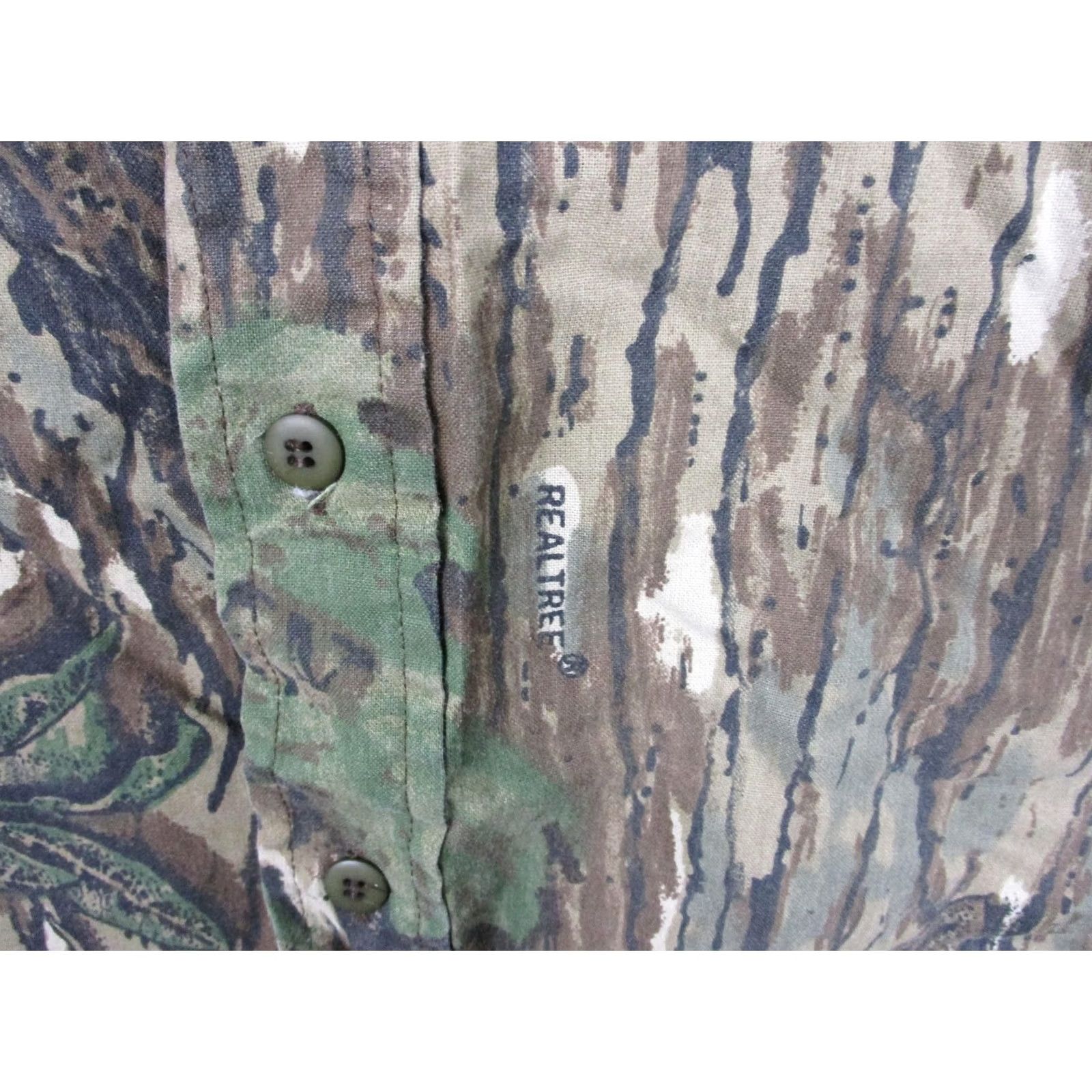 Realtree VINTAGE Realtree Camo Shirt Mens XL Spartan Button Front Long Sleeve USA Made Size US XL / EU 56 / 4 - 3 Thumbnail