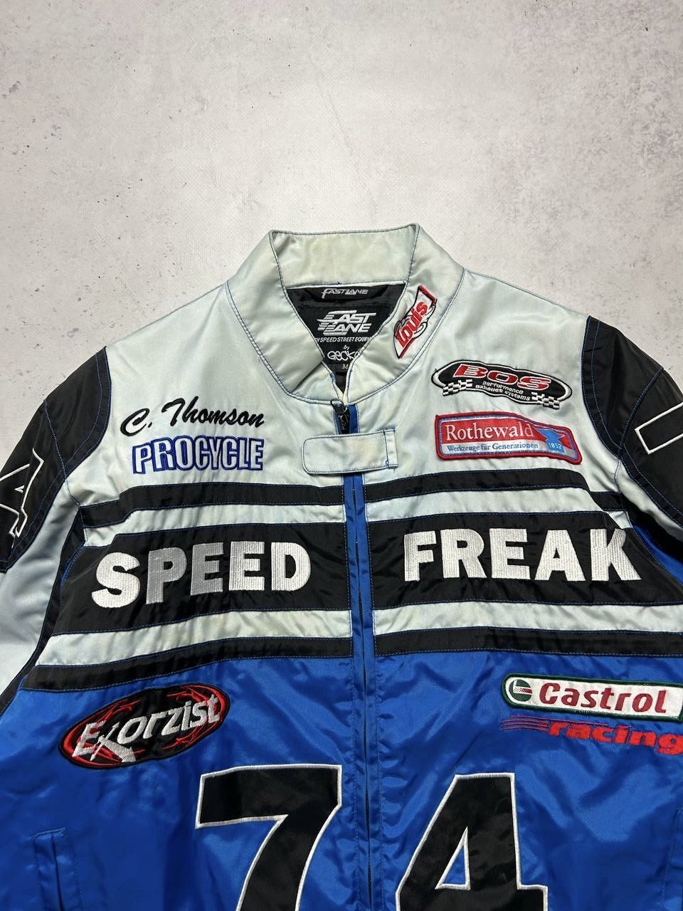 NASCAR Vintage Speed Freak Exorcist Racing Nascar Moto Jacket M Size US M / EU 48-50 / 2 - 3 Thumbnail