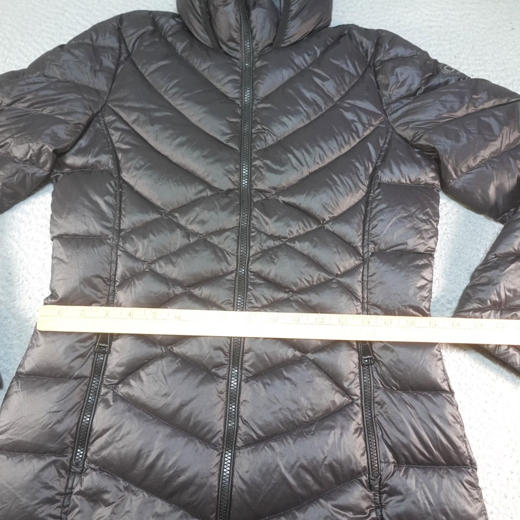 Calvin Klein Calvin Klein Puffer Coat Womens Small Gray Down Hooded Packable Long Lightweight Jacket / Coat Size S / US 4 / IT 40 - 5 Thumbnail