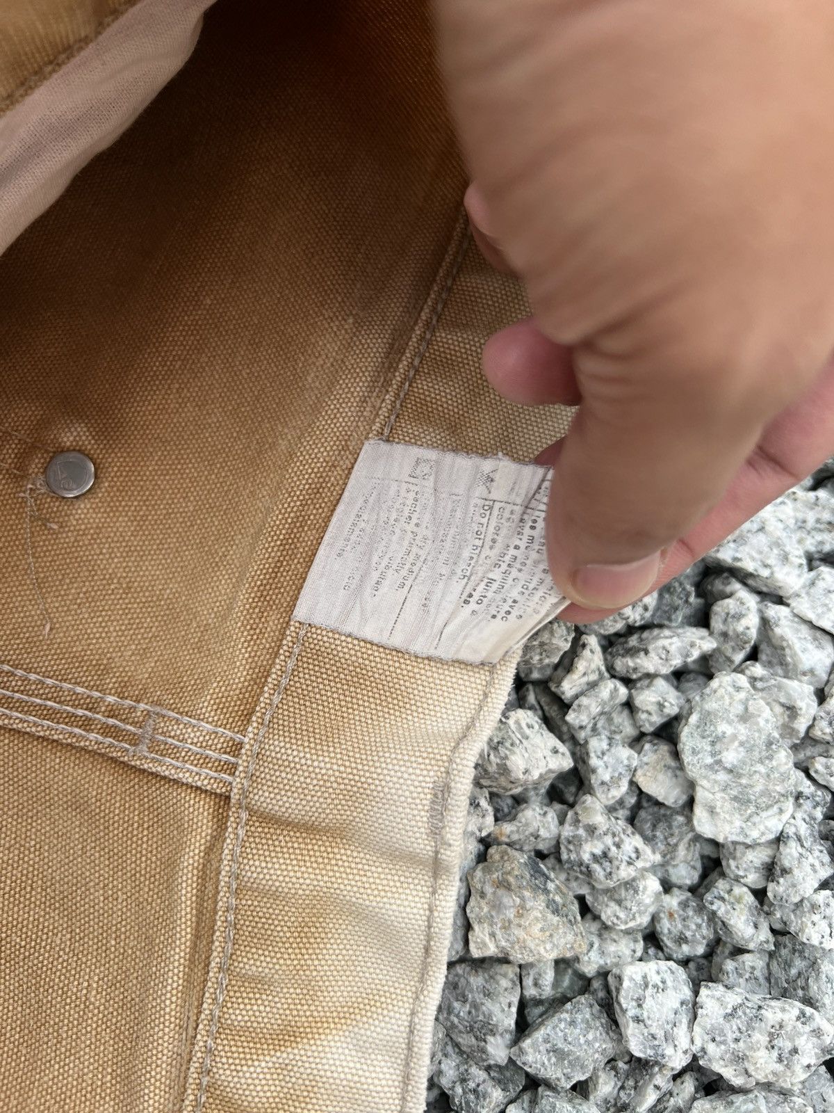 Carhartt Vintage Sun Faded Carhartt Double Knee Distress Denim#USA Size US 30 / EU 46 - 17 Thumbnail