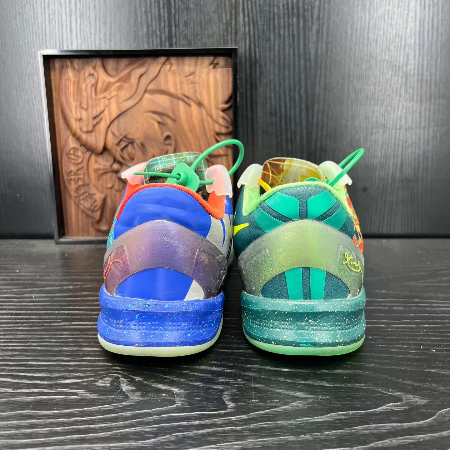 Nike ZK8 Color Blocked Orange & Blue Sneakers Size US 8 / EU 41 - 4 Thumbnail