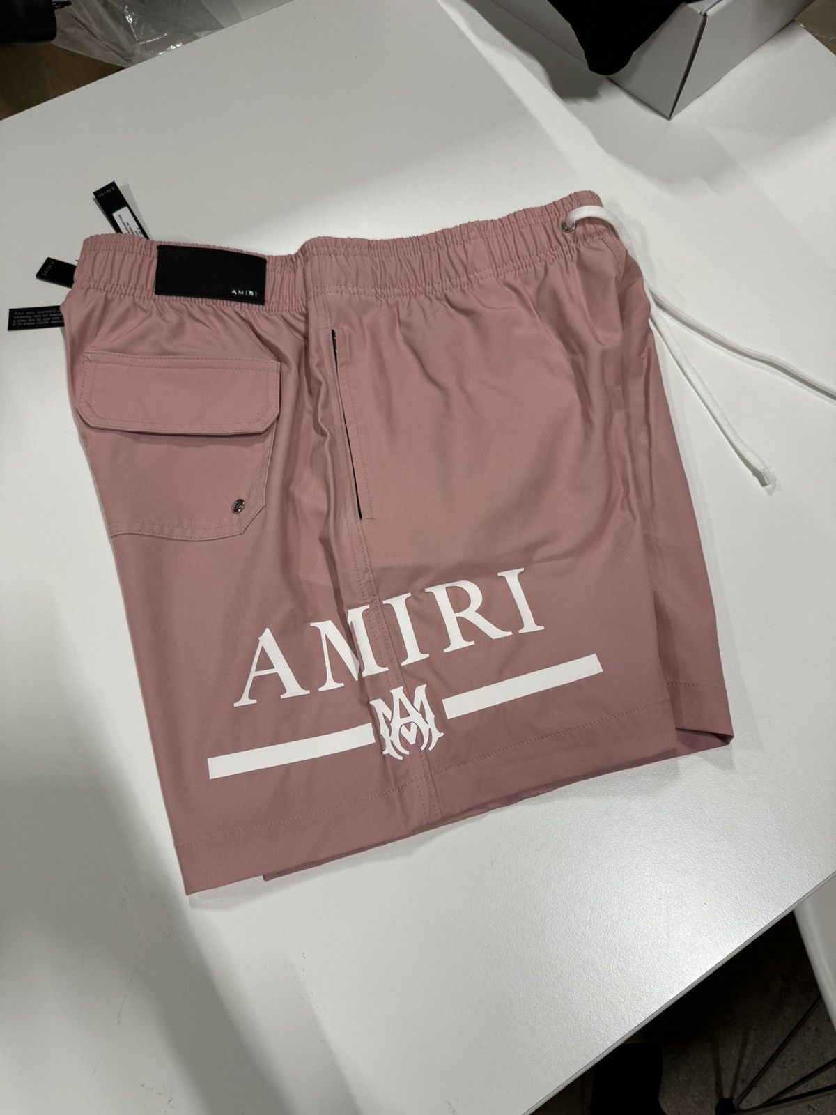 Amiri Amiri Logo Swim Shorts NEW 500$ Size US 30 / EU 46 - 2 Thumbnail
