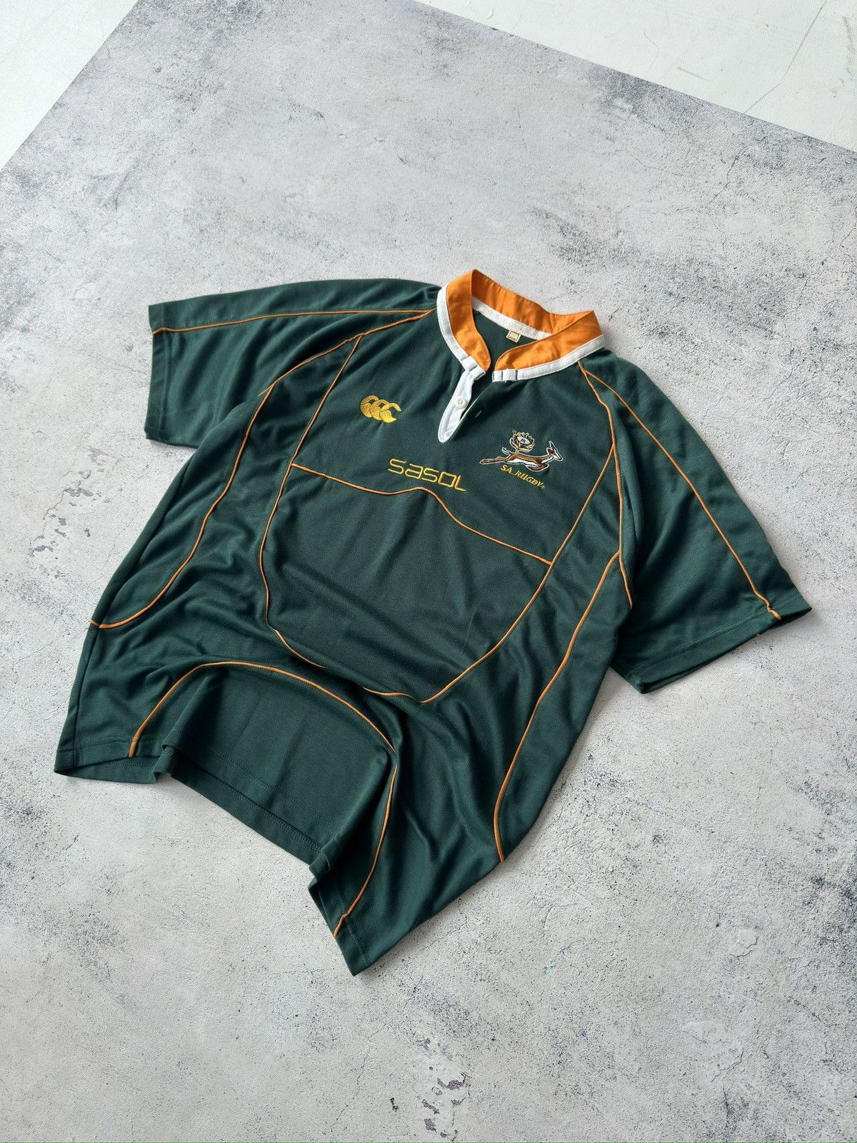 Canterbury of New Zealand × Vintage Vintage Canterbury South Africa Rugby Shirt Size US XL / EU 56 / 4 - 4 Thumbnail