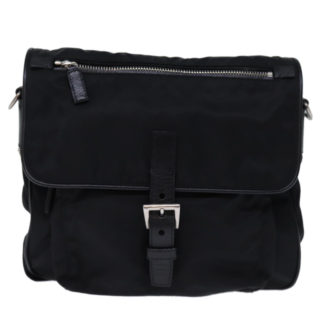 Prada Prada Buckle Messenger Bag Tessuto Size ONE SIZE - 1 Thumbnail