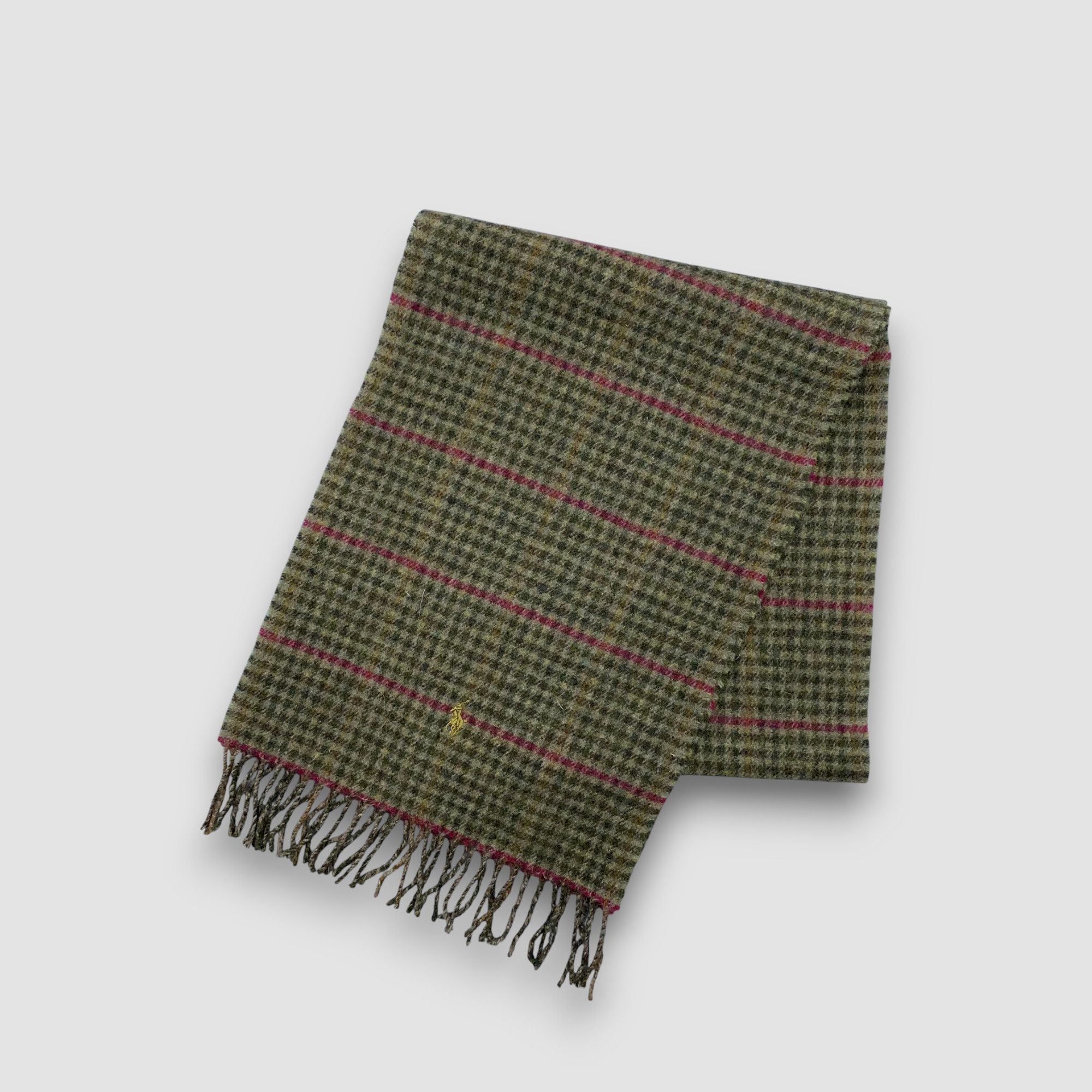 Polo Ralph Lauren Vintage Polo Ralph Lauren Scarf Muffler Wool Scarves Size ONE SIZE - 3 Thumbnail