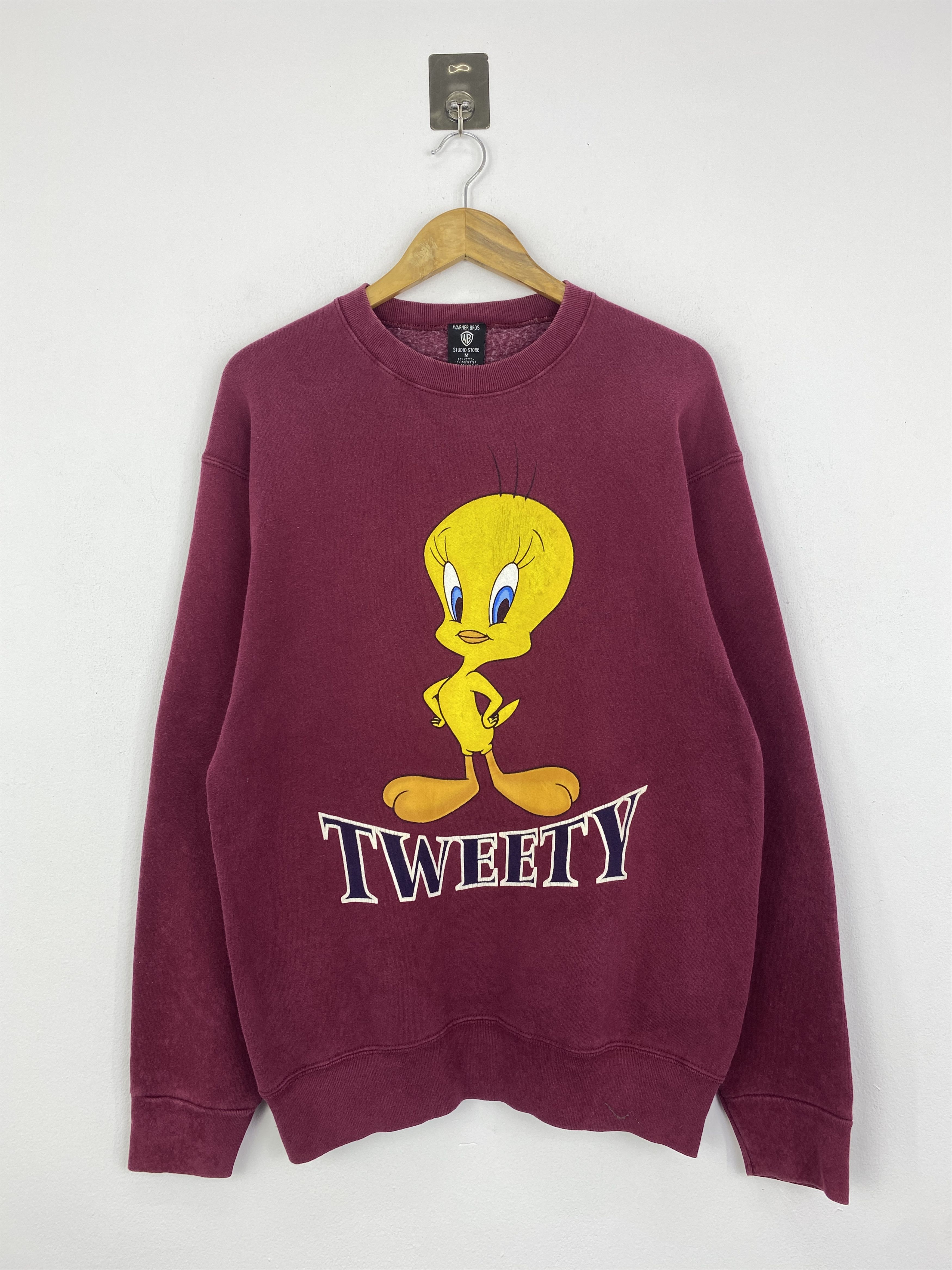 Vintage 90s Tweety Warner Bros Pullover Sweatshirt SH0103