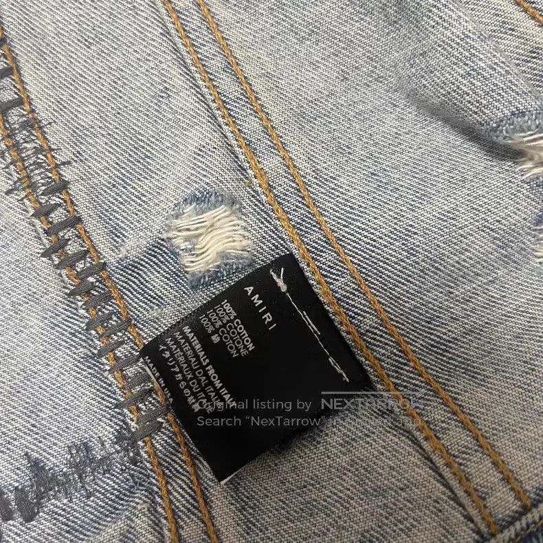 Amiri Amiri Back-kill denim jacket Size US XS / EU 42 / 0 - 8 Thumbnail