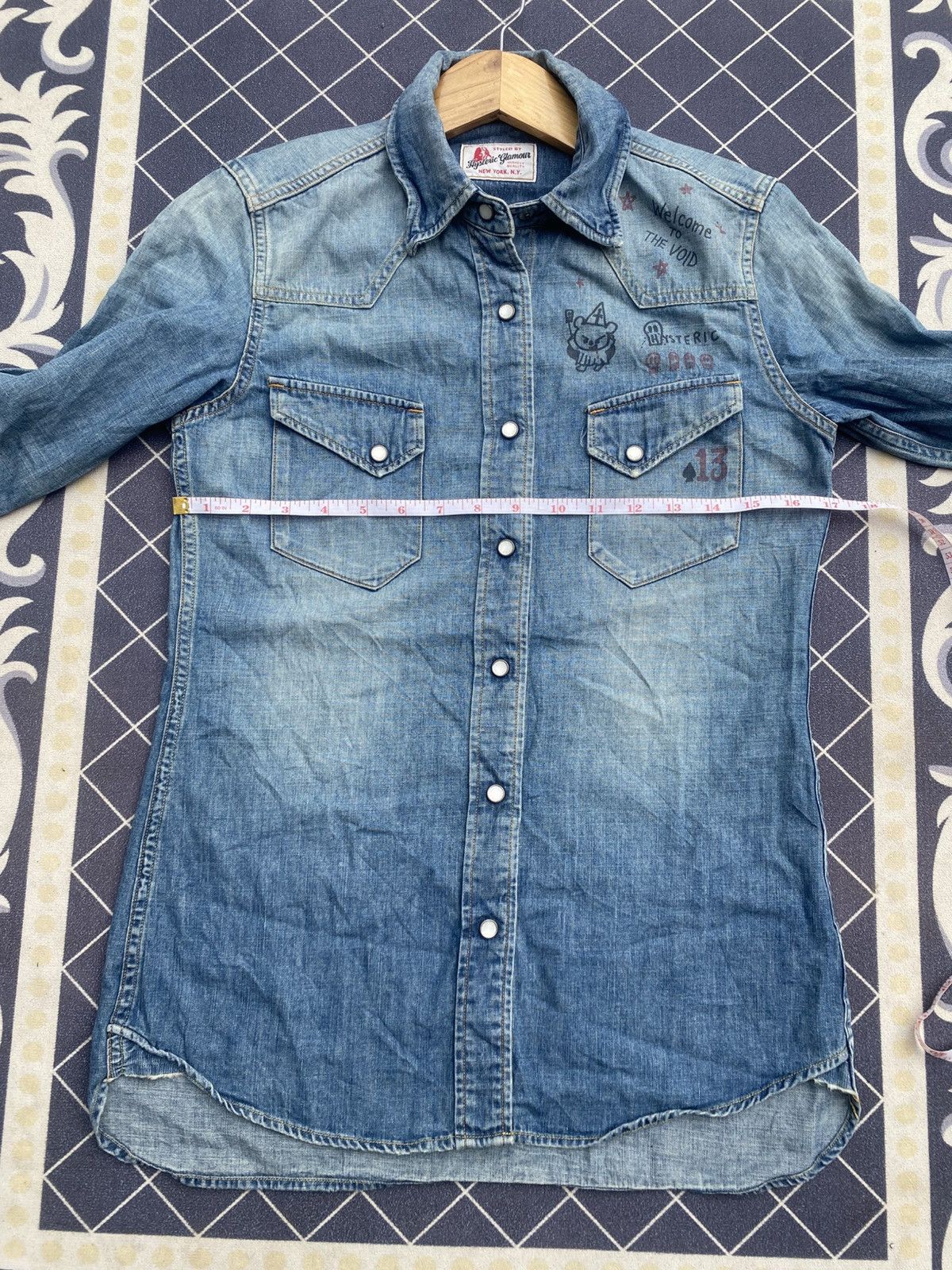 Hysteric Glamour Hysteric Glamour Denim Western Shirt Size US S / EU 44-46 / 1 - 8 Thumbnail