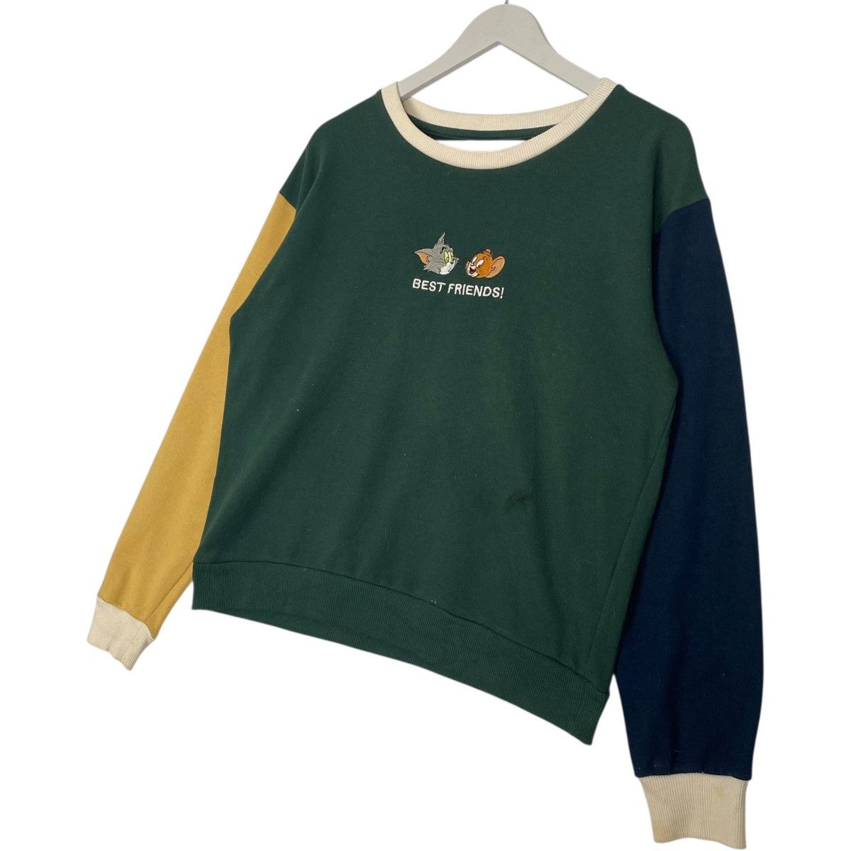 Vintage Vintage Tom Jerry’s Sweatshirt Crewneck Grey Back Hit Green Size US M / EU 48-50 / 2 - 2 Thumbnail