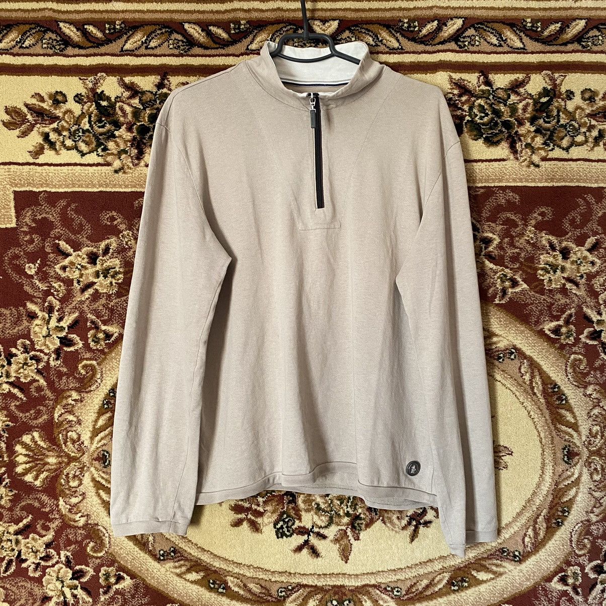 Moncler × Vintage 1982 Vintage Moncler 1/4 Zip Boxy Fit Zipped Long Sleeve 80s Size US L / EU 52-54 / 3 - 1 Thumbnail