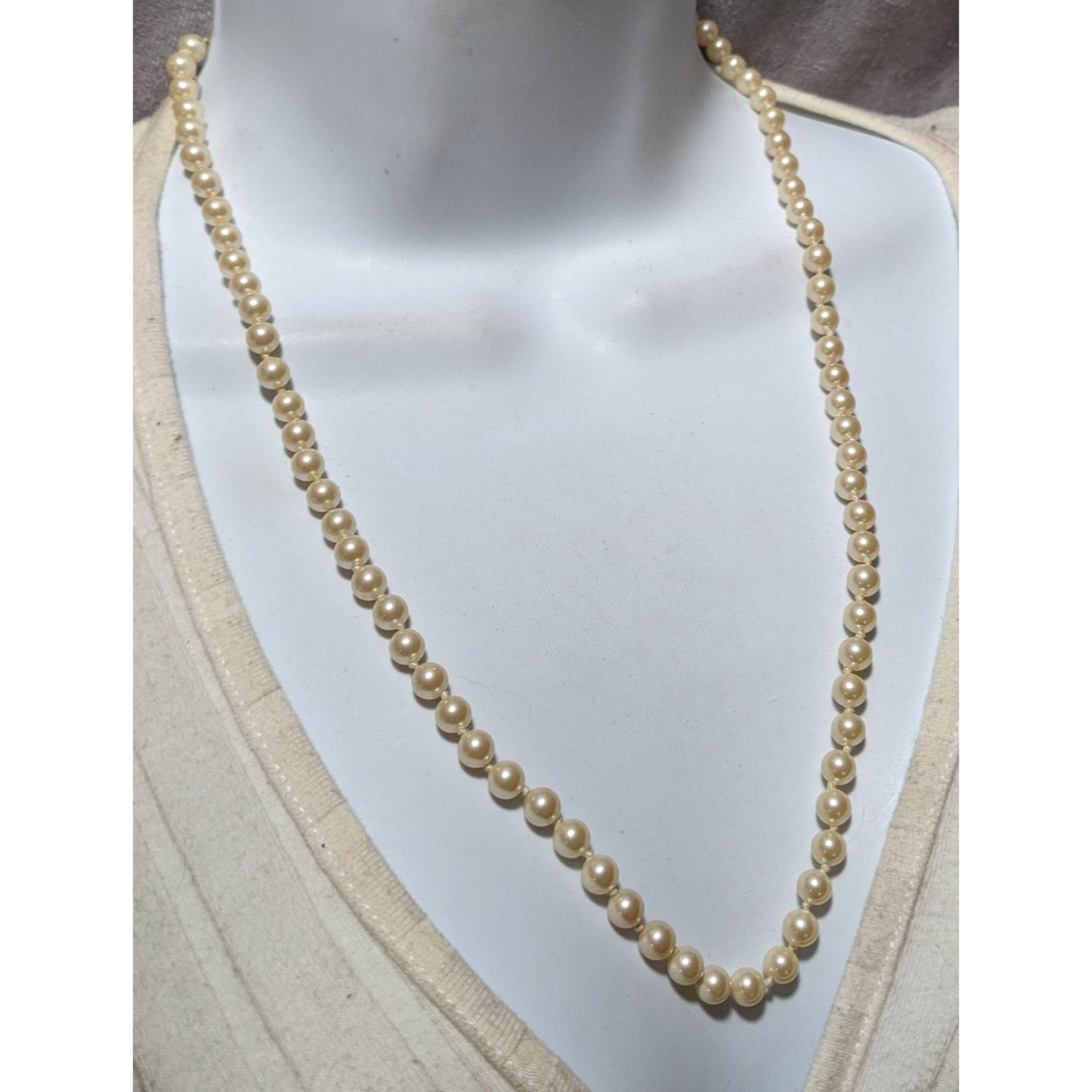 Monet Vintage Glam Monet Beaded Faux Pearl Necklace Size ONE SIZE - 8 Thumbnail