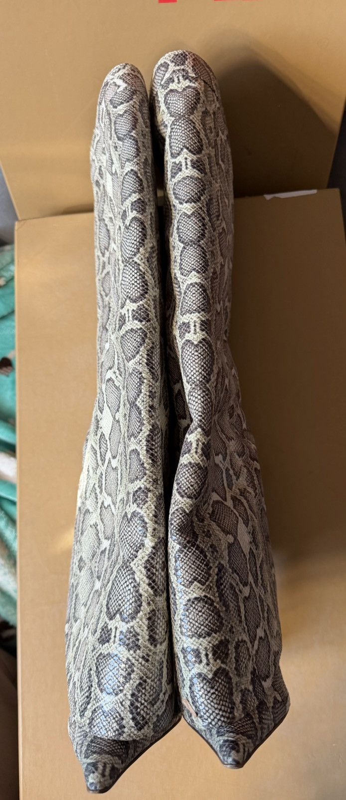 GIA BORGHINI Gia Borghini Florence Synthetic Python 9050, Size US 6, Size US 6 / IT 36 - 2 Thumbnail